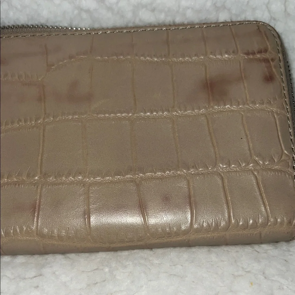 Michael Kors Tan‎ Crocodile-Embossed Wallet Luxurious Design
